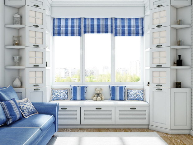 Фотография: Балкон в стиле Прованс и Кантри, Современный, Квартира, Студия, Проект недели, Одинцово, Московская область, новостройка, Алена Ливиненко – фото на INMYROOM