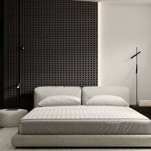 Визуализация интерьера спальни в стиле минимализм