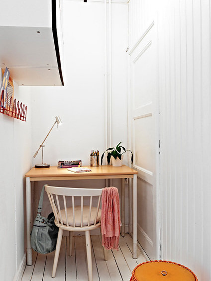 Фотография: Кабинет в стиле Скандинавский, Малогабаритная квартира, Квартира, Швеция, Дома и квартиры – фото на INMYROOM