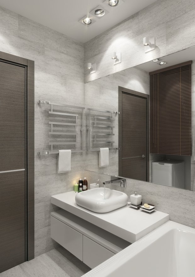 Фотография: Ванная в стиле Лофт, Современный, Квартира, Дома и квартиры, Проект недели – фото на INMYROOM