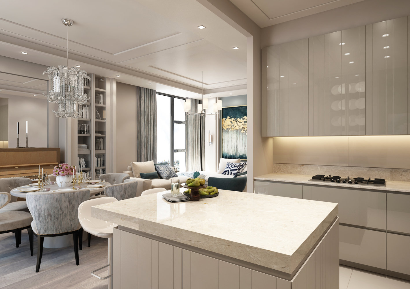 Фотография: Кухня и столовая в стиле Классический, Современный, Квартира, Проект недели, Москва, Beindesign, ЖК «Резиденция Монэ» – фото на INMYROOM Фотография: Кухня и столовая в стиле Классический, Современный, Квартира, Проект недели, Москва, Beindesign, ЖК «Резиденция Монэ» – фото на INMYROOM