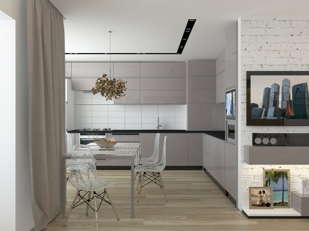 Фото из портфолио Дизайн проект квартиры  – фотографии дизайна интерьеров на INMYROOM