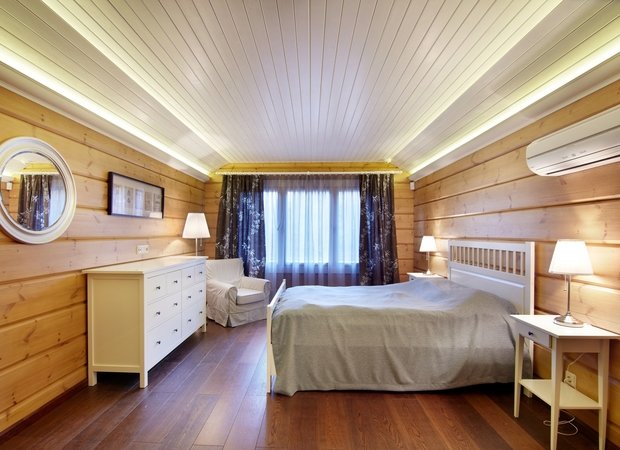 Фотография: Спальня в стиле Прованс и Кантри, Дом, Дома и квартиры, Проект недели, Дача, dom-iz-brusa – фото на INMYROOM