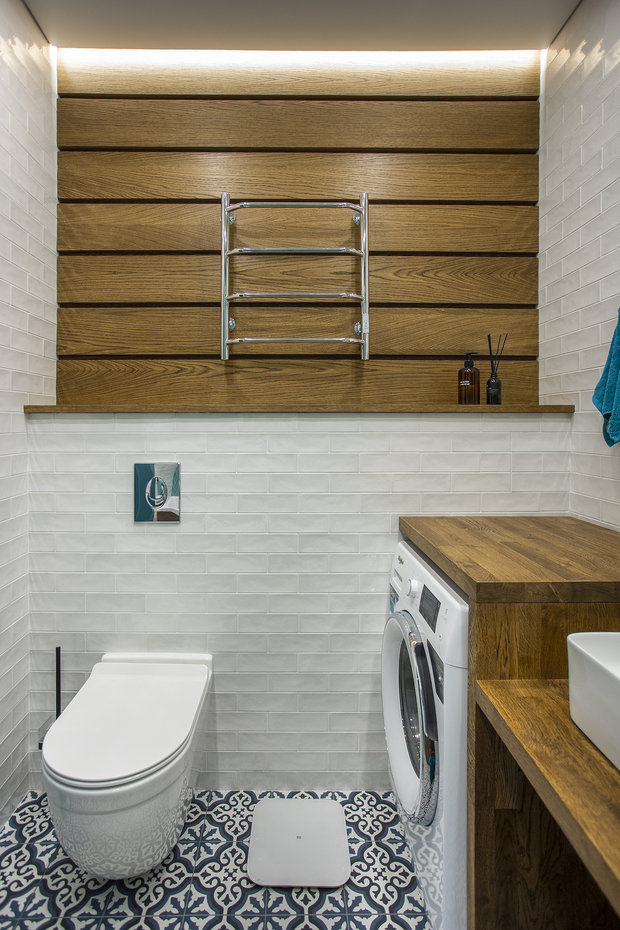 Фотография: Ванная в стиле Современный, Квартира, Проект недели, Казань, 2 комнаты, 40-60 метров, Davydov Studio, Родион Давыдов – фото на INMYROOM