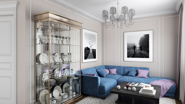 Фото из портфолио Нежная классика – фотографии дизайна интерьеров на INMYROOM