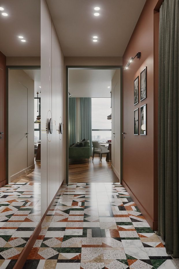 Фотография: Прихожая в стиле Современный, Эклектика, Квартира, Проект недели, Москва, Алена Власова, 4 и больше, Более 90 метров – фото на INMYROOM