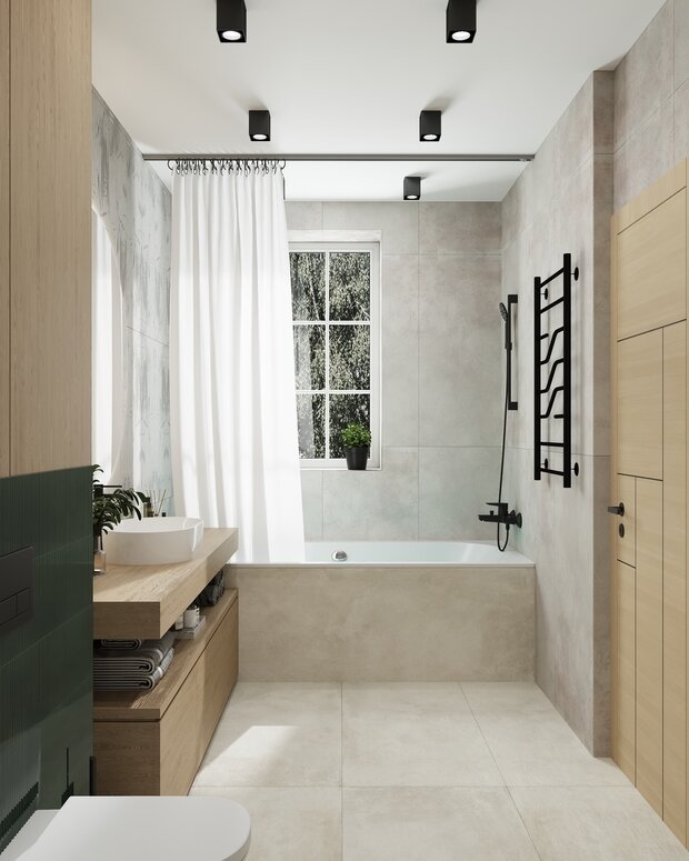 Фото из портфолио Проект квартиры для семьи с детьми – фотографии дизайна интерьеров на INMYROOM