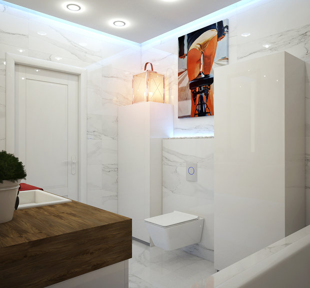 Фото из портфолио Дизайн проект ванной комнаты – фотографии дизайна интерьеров на INMYROOM