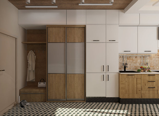 Фото из портфолио Однокомнатная квартира студия – фотографии дизайна интерьеров на INMYROOM