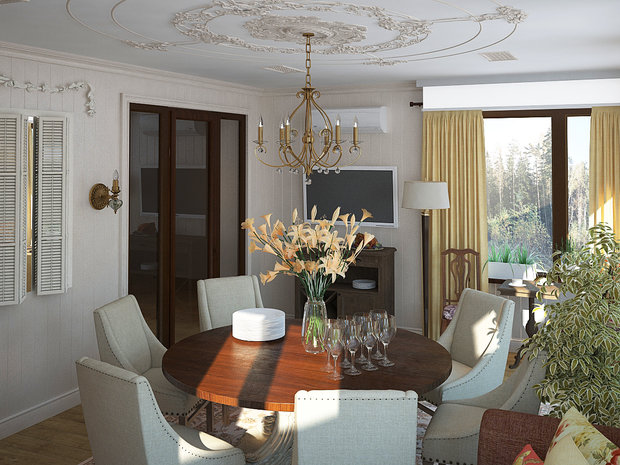 Фото из портфолио Загородный дом для большой семьи – фотографии дизайна интерьеров на INMYROOM