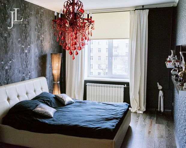 Фото из портфолио Бархатные шторы в спальне – фотографии дизайна интерьеров на INMYROOM