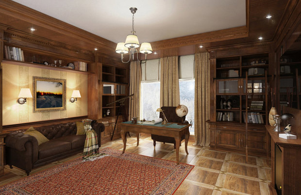 Фотография: Кабинет в стиле Эко, Скандинавский, Современный, Декор интерьера, Дом, Декор, Мебель и свет, Советы, Дача, Особняк, Шале, Дом и дача, энциклопедия_интерьер – фото на INMYROOM