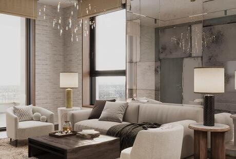 Дизайн-проект квартиры в ЖК «Струны» в эклектическом стиле