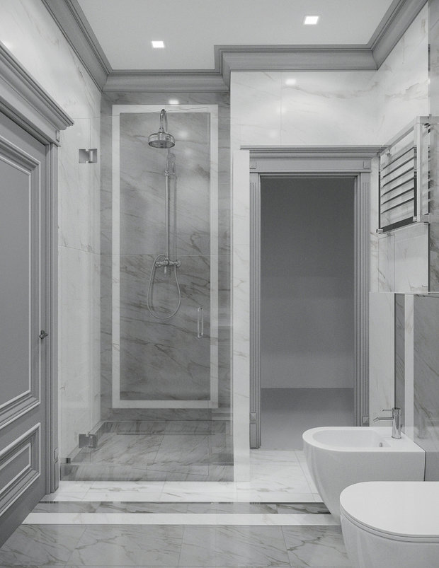 Фото из портфолио Квартира в "Воронцовском парке" в холодных тонах  – фотографии дизайна интерьеров на INMYROOM