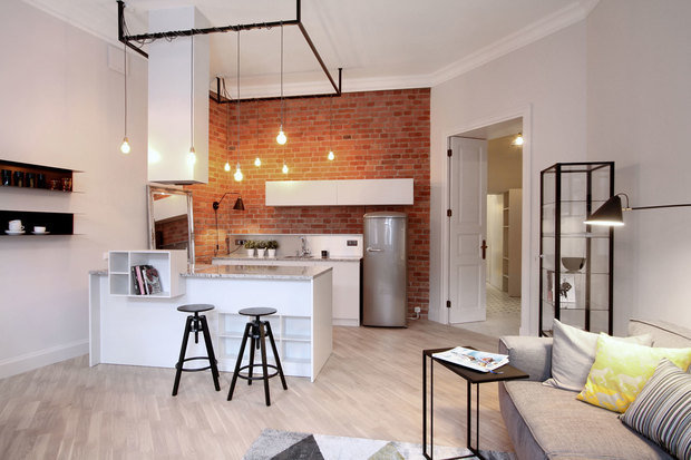 Фото из портфолио Просторный лофт на Семеновской 85 кв. м. – фотографии дизайна интерьеров на INMYROOM