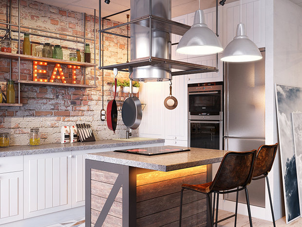 Фото из портфолио Loft для небольшой квартиры. – фотографии дизайна интерьеров на INMYROOM