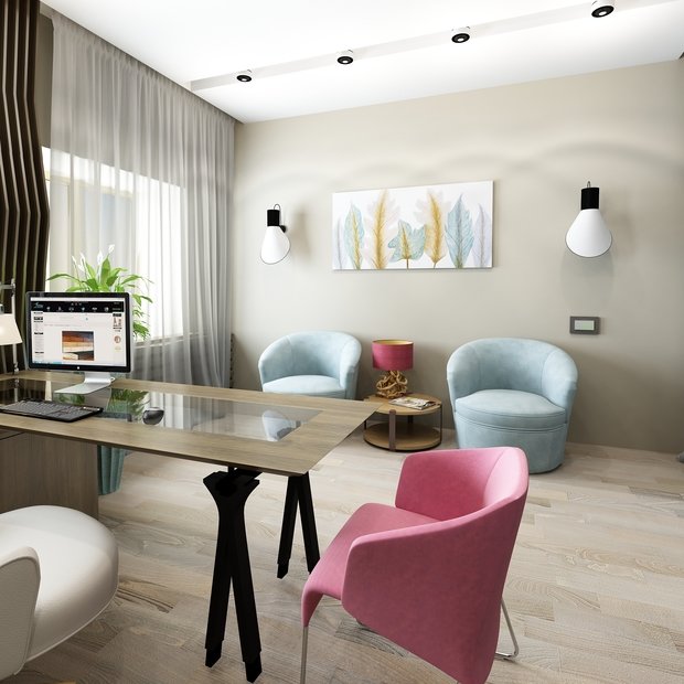 Фото из портфолио Офис компании «РДВ» в современном + эко стиле – фотографии дизайна интерьеров на INMYROOM