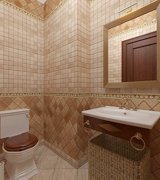 Фото из портфолио Дизайн ванной в теплой гамме  – фотографии дизайна интерьеров на INMYROOM