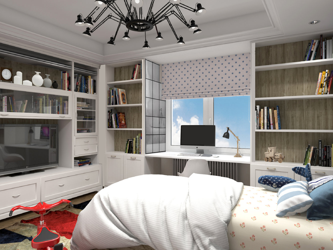 Фотография: Детская в стиле Скандинавский, Эклектика, Классический, Современный, Квартира, Проект недели, Москва, Сталинка, Марина Бочарова, 4 и больше, Более 90 метров – фото на INMYROOM Фотография: Детская в стиле Скандинавский, Эклектика, Классический, Современный, Квартира, Проект недели, Москва, Сталинка, Марина Бочарова, 4 и больше, Более 90 метров – фото на INMYROOM