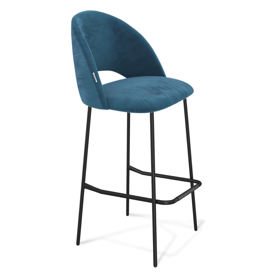 Барный стул Merak синего цвета