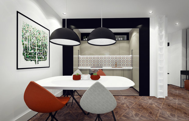 Фото из портфолио Квартира г.Москва, 49 м.кв. – фотографии дизайна интерьеров на INMYROOM