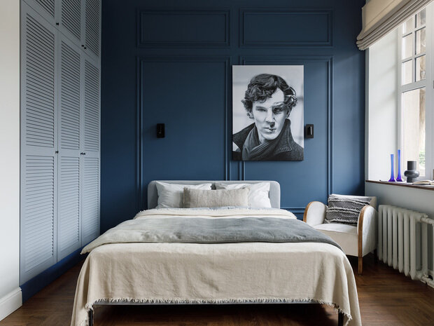 Фотография: Спальня в стиле Эклектика, Винтажный, Квартира, Проект дня, Санкт-Петербург, Кирпичный дом, 4 и больше, Бохо, Анна Король – фото на INMYROOM