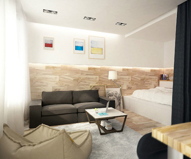 Фотография: Гостиная в стиле Лофт, Современный – фото на INMYROOM