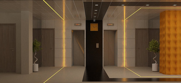 Фото из портфолио Фойе бизнес-центра – фотографии дизайна интерьеров на INMYROOM