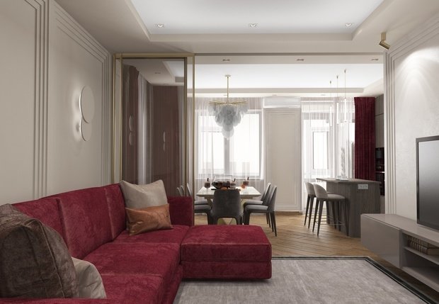 Фото из портфолио Дизайн интерьера квартиры в ЖК Собрание – фотографии дизайна интерьеров на INMYROOM