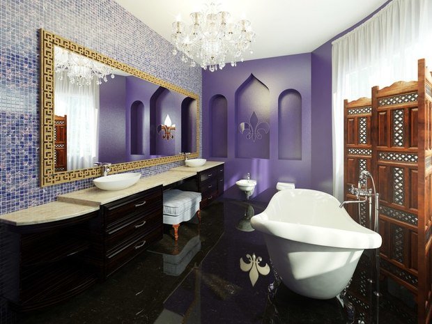 Фото из портфолио Ванная комната в марокканском стиле. – фотографии дизайна интерьеров на INMYROOM