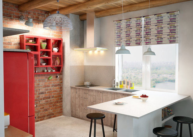 Фотография: Кухня и столовая в стиле Лофт, Скандинавский, Квартира, Дома и квартиры, IKEA, Проект дня – фото на INMYROOM