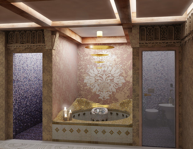 Фото из портфолио Частный «Spa-dom» в колониальном стиле – фотографии дизайна интерьеров на INMYROOM