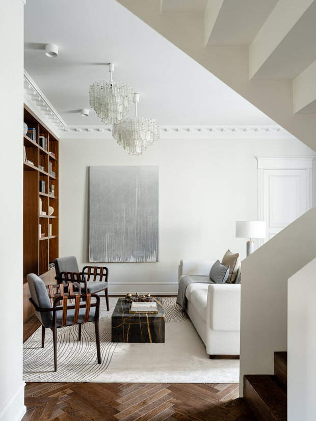 Фотография: Гостиная в стиле Современный, Эклектика, Квартира, Проект дня, 4 и больше, Более 90 метров – фото на INMYROOM
