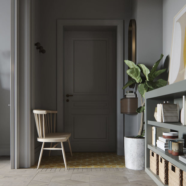 Фотография: Прихожая в стиле Скандинавский, Современный, Квартира, Проект недели, Минск, Евгения Лыкасова, 2 комнаты, 60-90 метров, J.Lykasova Studio – фото на INMYROOM