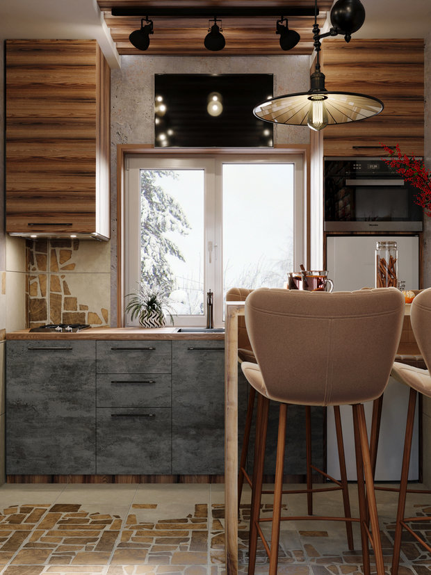 Фото из портфолио Дачный дом в стиле лофт – фотографии дизайна интерьеров на INMYROOM