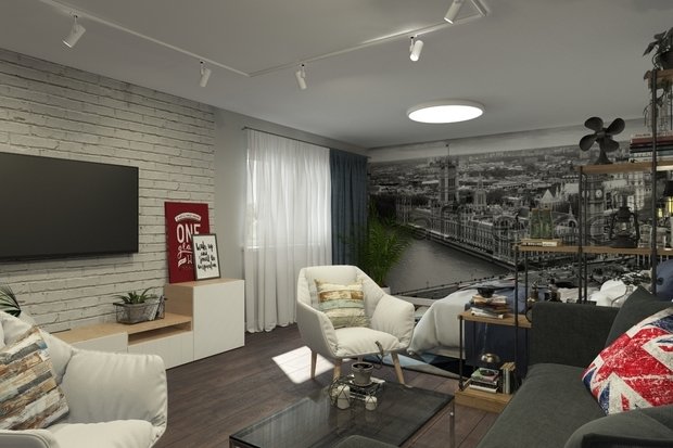 Фото из портфолио Студия в новостройке. 24м² – фотографии дизайна интерьеров на INMYROOM