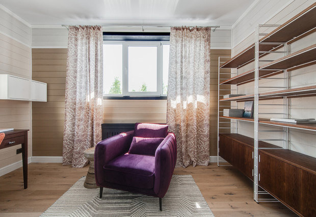 Фотография: Кабинет в стиле Скандинавский, Дом, Проект недели, Дача, Дом и дача, Московская область, 4 и больше, Более 90 метров, Ксения Налетова – фото на INMYROOM