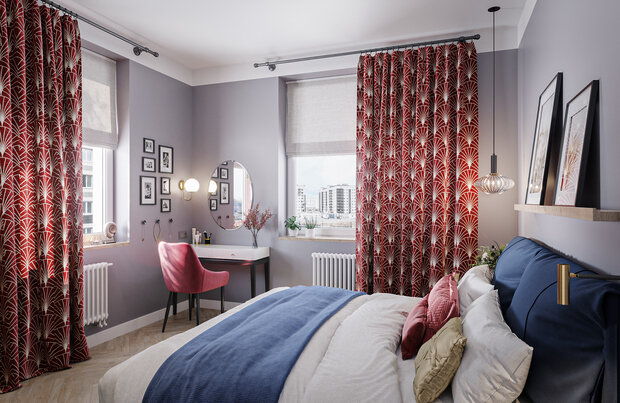 Фотография: Спальня в стиле Современный, Скандинавский, Квартира, Проект дня, Санкт-Петербург, 2 комнаты, 60-90 метров, Анна Иноземцева – фото на INMYROOM