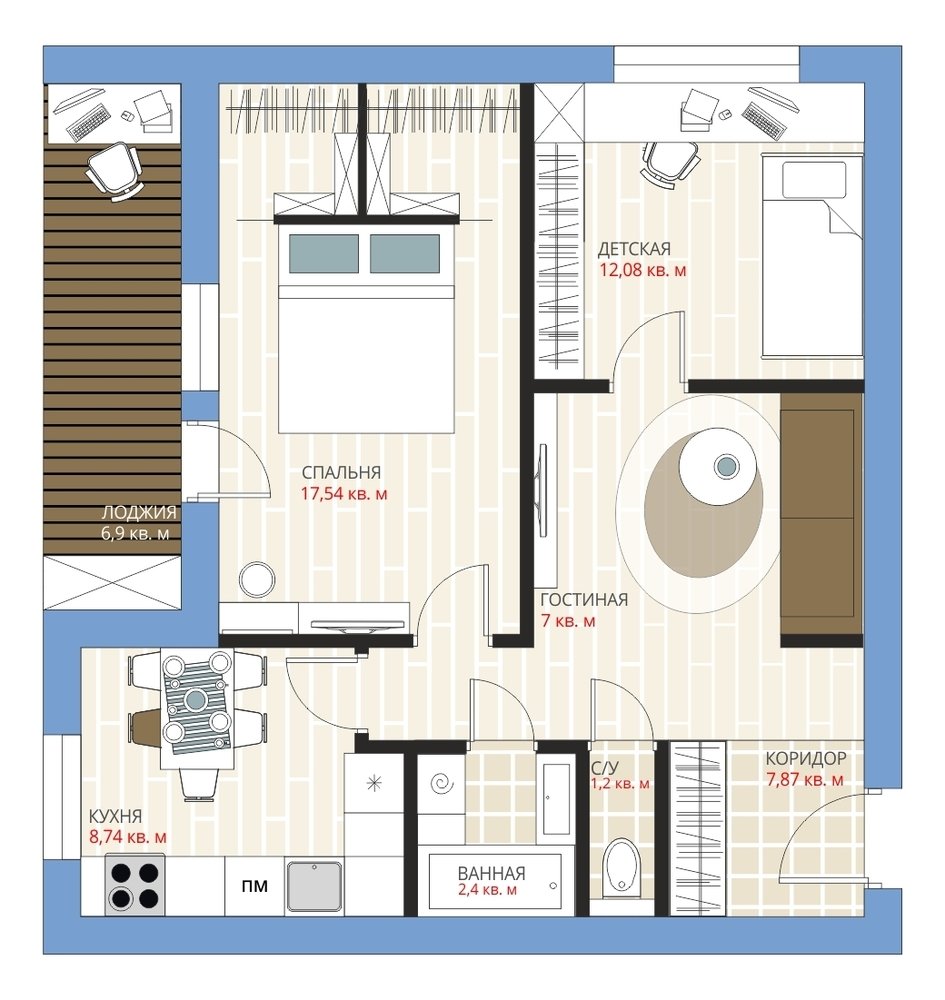 Фотография: Планировки в стиле , Перепланировка, Анастасия Киселева, Максим Джураев, 2 комнаты, 40-60 метров, Башня Вулыха, энциклопедия_перепланировка – фото на INMYROOM Фотография: Планировки в стиле , Перепланировка, Анастасия Киселева, Максим Джураев, 2 комнаты, 40-60 метров, Башня Вулыха, энциклопедия_перепланировка – фото на INMYROOM