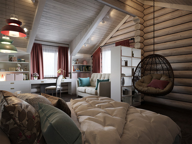 Фотография: Детская в стиле Прованс и Кантри, Дом, Проект недели, Дом и дача, Ирина Васильева, 4 и больше, Более 90 метров, Егорьевск – фото на INMYROOM