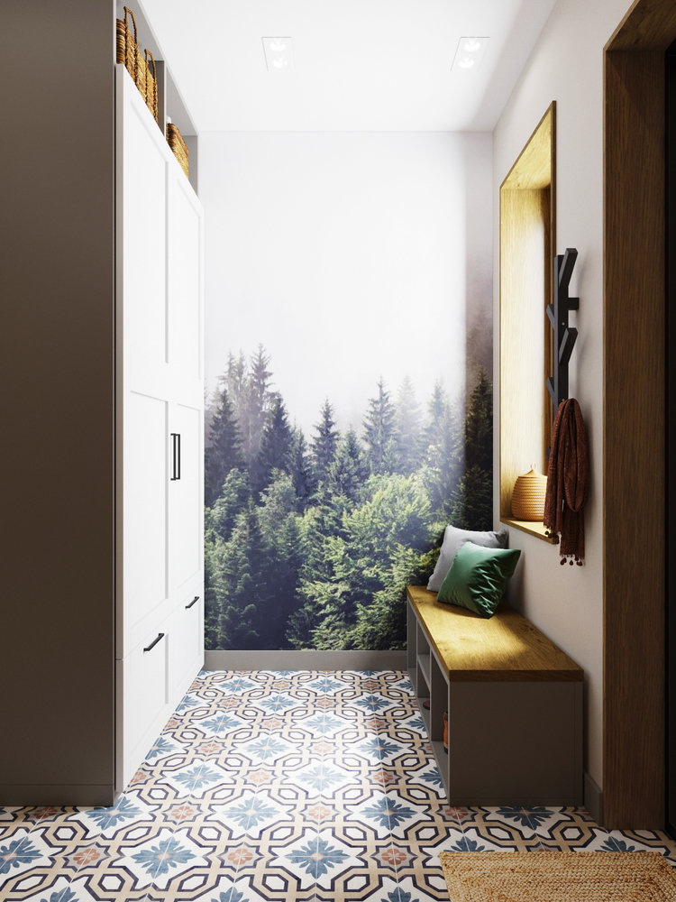 Фотография: Прихожая в стиле Современный, Скандинавский, Дом, Проект недели, Дача, Новосибирск, 3 комнаты, 60-90 метров, DS Mango – фото на INMYROOM