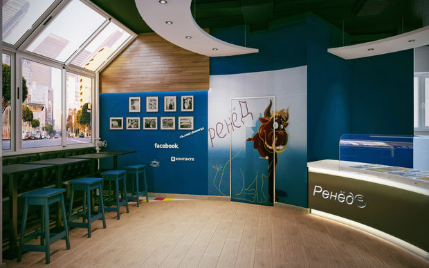 Фото из портфолио Сеть быстрого питания "Дёнер" – фотографии дизайна интерьеров на INMYROOM