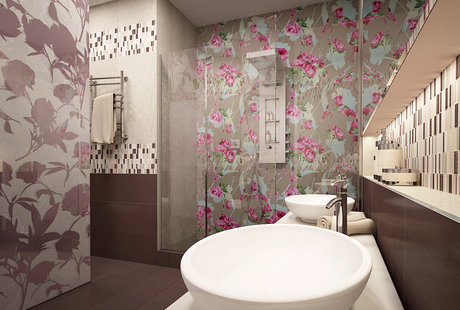 Bathroom «The peonies»