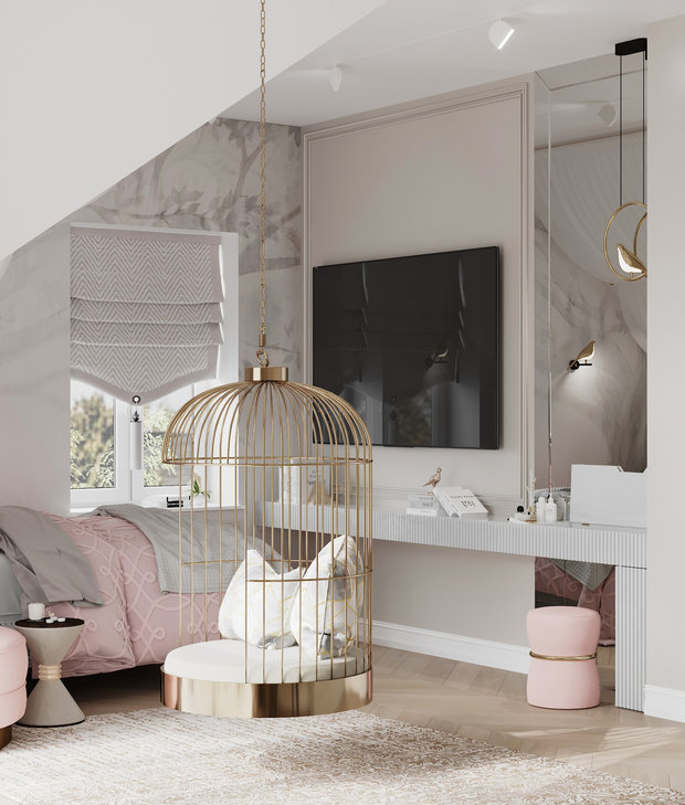 Фото из портфолио Детская "Весенний сад" – фотографии дизайна интерьеров на INMYROOM