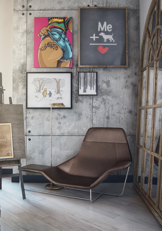 Фотография: Мебель и свет в стиле Лофт, Квартира, Проект недели, Москва, ToTaste Studio, Монолитный дом, 4 и больше, 60-90 метров, ЖК «Соколиный форт» – фото на INMYROOM