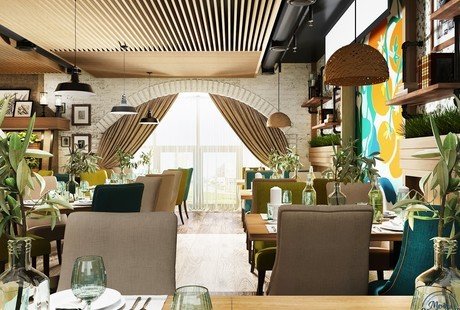 Дизайн-проект интерьера ресторана