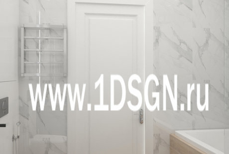 Дизайн интерьера Санузел ЖК "Смородана" г.Екатеринбург