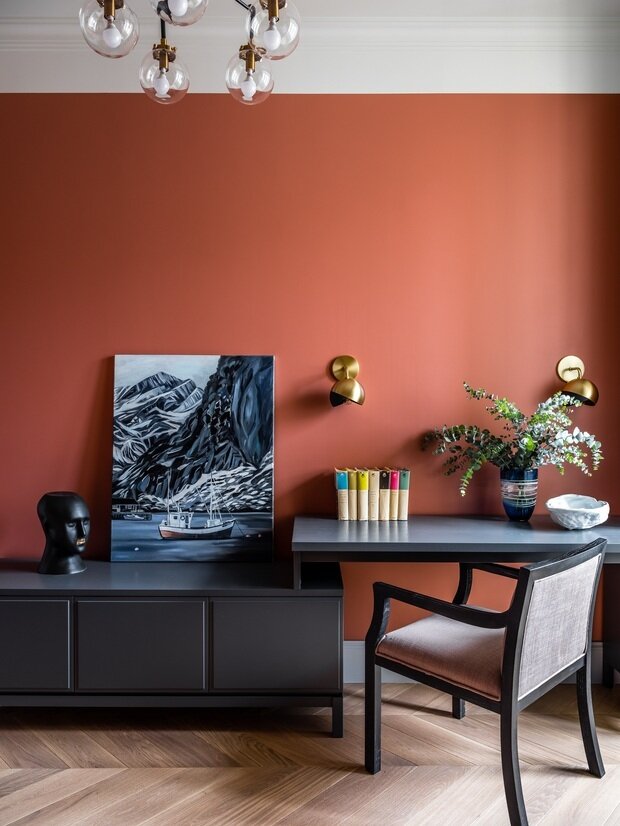 Фотография: Кабинет в стиле Классический, Современный, Квартира, Проект дня, Москва, Инна Величко, 4 и больше – фото на INMYROOM