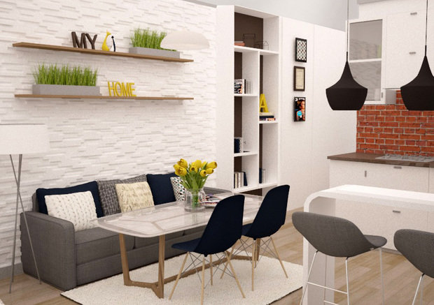 Фотография: Кухня и столовая в стиле Скандинавский – фото на INMYROOM