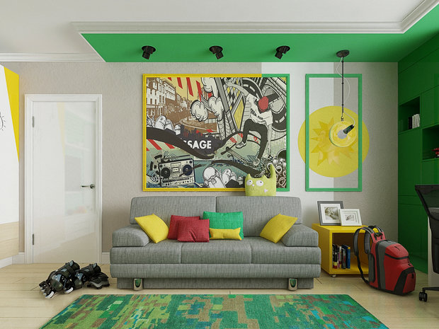 Фото из портфолио Двухкомнатная квартира в Москве в стиле фьюжн – фотографии дизайна интерьеров на INMYROOM